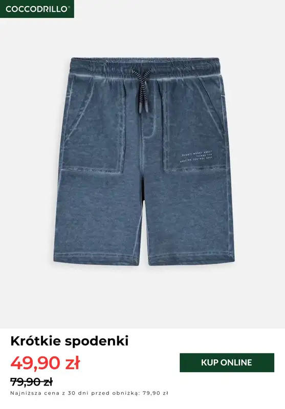 Coccodrillo - gazetka promocyjna Od 39,90 zł krótkie spodenki od niedzieli 20.04 do poniedziałku 28.04 - strona 8