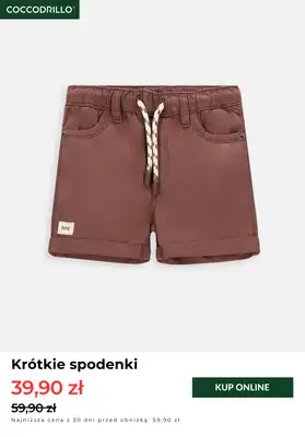 Coccodrillo - gazetka promocyjna Od 39,90 zł krótkie spodenki od niedzieli 20.04 do poniedziałku 28.04 - strona 7
