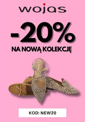 Wojas - gazetka promocyjna -20% na nową kolekcję od piątku 18.04 do poniedziałku 21.04
