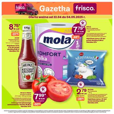 Frisco - gazetka promocyjna Gazetka od wtorku 22.04 do niedzieli 04.05