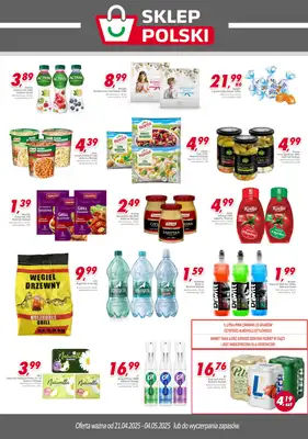 Sklep Polski - gazetka promocyjna Plakat promocyjny od wtorku 22.04 do niedzieli 04.05