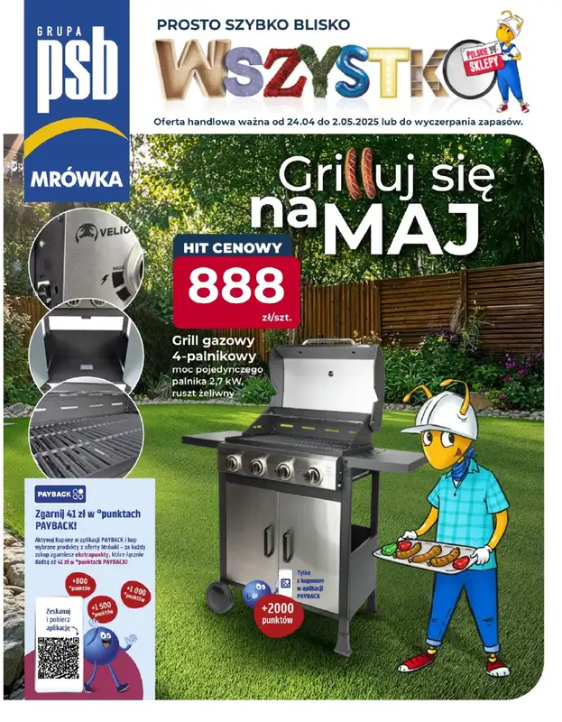 PSB Mrówka - gazetka promocyjna Gazetka od czwartku 24.04 do piątku 02.05