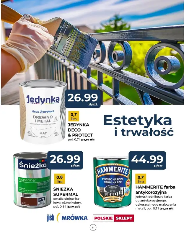 PSB Mrówka - gazetka promocyjna Gazetka od czwartku 24.04 do piątku 02.05 - strona 21