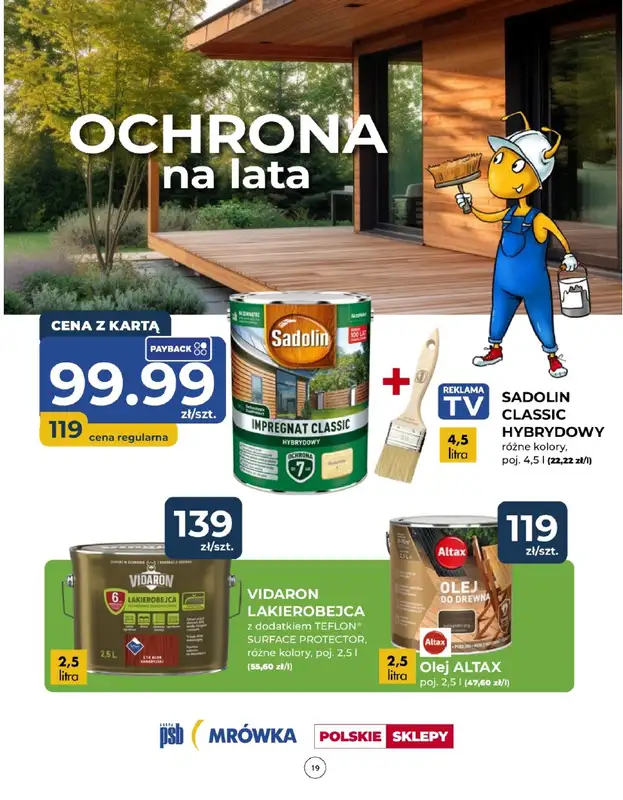 PSB Mrówka - gazetka promocyjna Gazetka od czwartku 24.04 do piątku 02.05 - strona 19