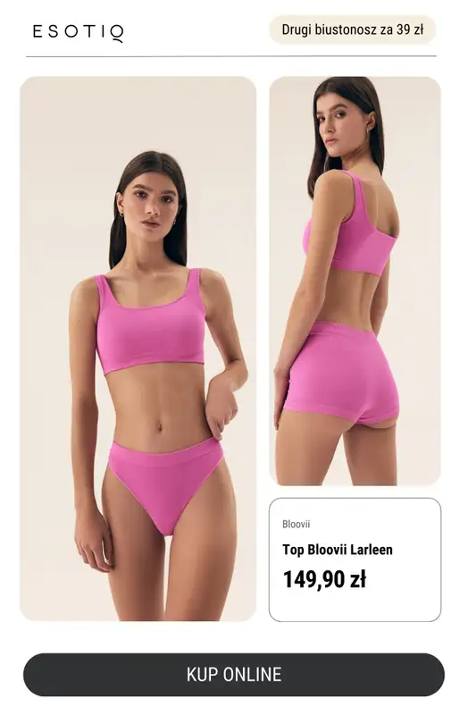 Esotiq - gazetka promocyjna Drugi biustonosz za 39 zł! od wtorku 22.04 do piątku 02.05 - strona 5