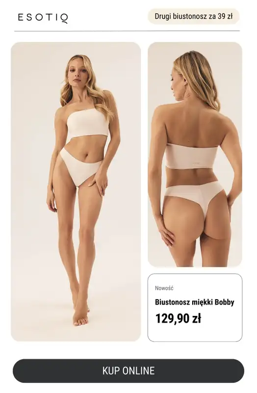 Esotiq - gazetka promocyjna Drugi biustonosz za 39 zł! od wtorku 22.04 do piątku 02.05 - strona 10