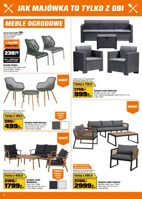 OBI - gazetka promocyjna Gazetka od środy 23.04 do wtorku 06.05 - strona 2