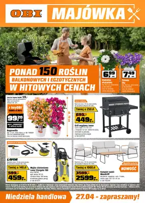 OBI - gazetka promocyjna Gazetka od środy 23.04 do wtorku 06.05