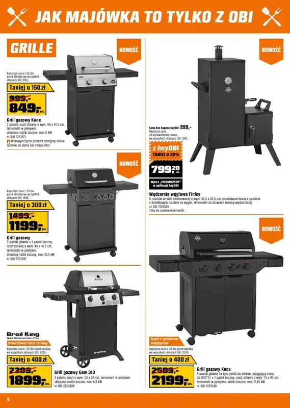 OBI - gazetka promocyjna Gazetka od środy 23.04 do wtorku 06.05 - strona 6