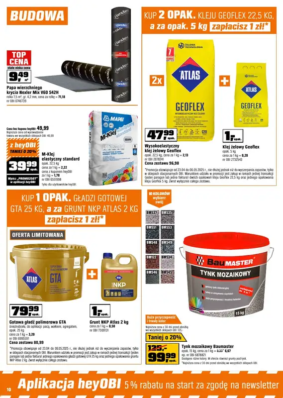 OBI - gazetka promocyjna Gazetka od środy 23.04 do wtorku 06.05 - strona 10