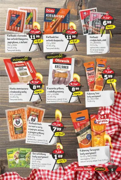 Arhelan - gazetka promocyjna Grillowanie w Arhelanie od piątku 25.04 do niedzieli 11.05 - strona 5