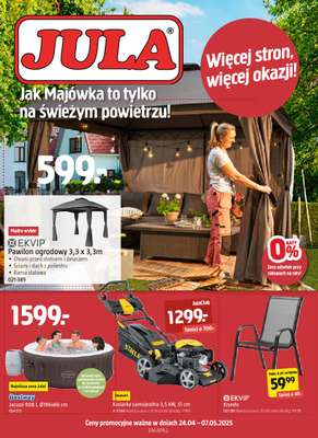 Jula - gazetka promocyjna Gazetka od czwartku 24.04 do środy 07.05