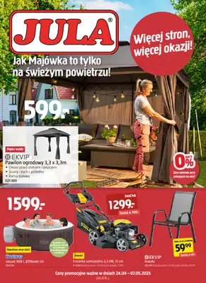Jula - gazetka promocyjna Gazetka od czwartku 24.04 do środy 07.05 Jula - gazetka promocyjna Gazetka od czwartku 24.04 do środy 07.05