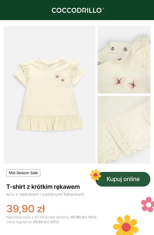 Coccodrillo - gazetka promocyjna Mid Season Sale - dla dziewczynek od czwartku 24.04 do niedzieli 04.05 - strona 7