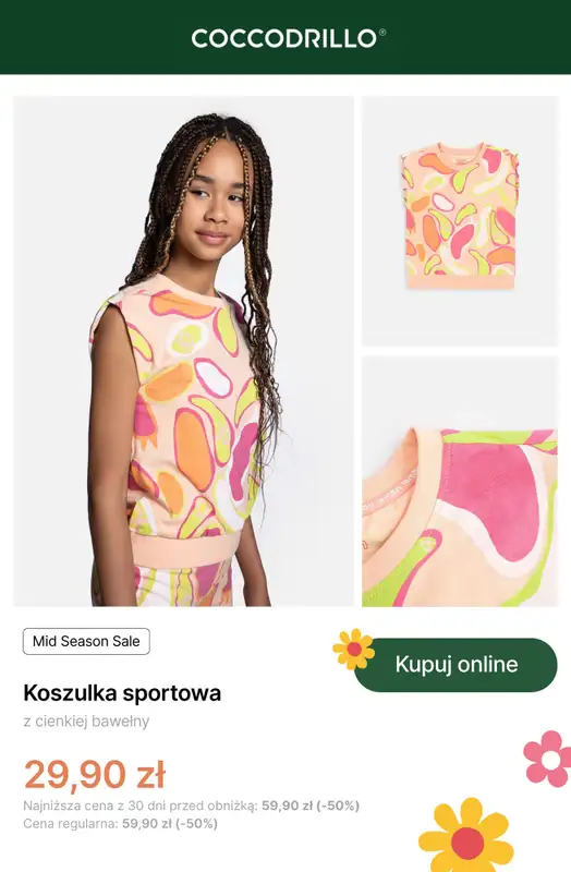 Coccodrillo - gazetka promocyjna Mid Season Sale - dla dziewczynek od czwartku 24.04 do niedzieli 04.05 - strona 8