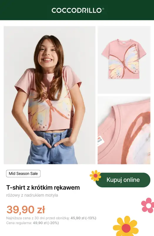 Coccodrillo - gazetka promocyjna Mid Season Sale - dla dziewczynek od czwartku 24.04 do niedzieli 04.05 - strona 6