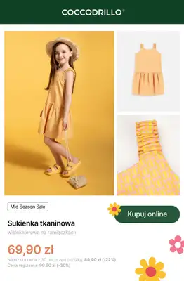 Coccodrillo - gazetka promocyjna Mid Season Sale - dla dziewczynek od czwartku 24.04 do niedzieli 04.05 - strona 3 Coccodrillo - gazetka promocyjna Mid Season Sale - dla dziewczynek od czwartku 24.04 do niedzieli 04.05 - strona 3