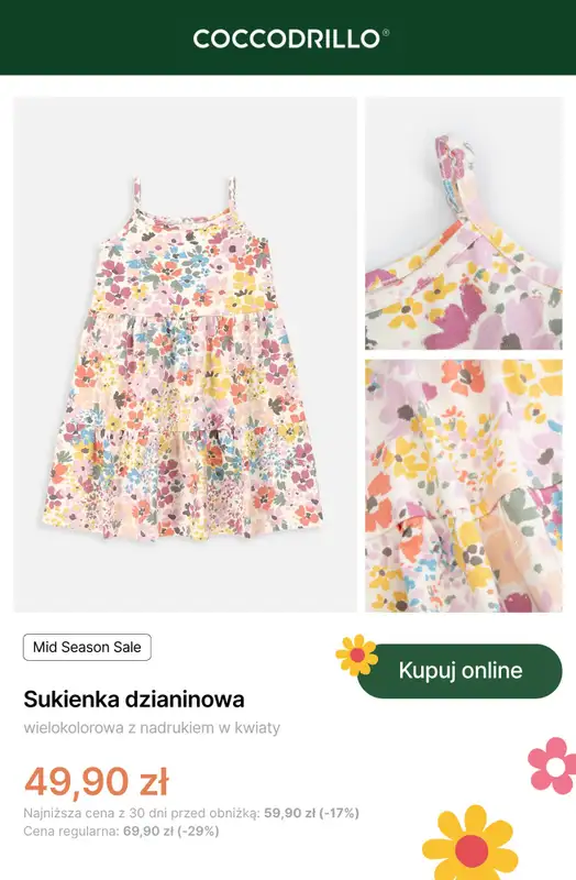 Coccodrillo - gazetka promocyjna Mid Season Sale - dla dziewczynek od czwartku 24.04 do niedzieli 04.05 - strona 5