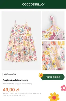 Coccodrillo - gazetka promocyjna Mid Season Sale - dla dziewczynek od czwartku 24.04 do niedzieli 04.05 - strona 5 Coccodrillo - gazetka promocyjna Mid Season Sale - dla dziewczynek od czwartku 24.04 do niedzieli 04.05 - strona 5