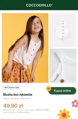 Coccodrillo - gazetka promocyjna Mid Season Sale - dla dziewczynek od czwartku 24.04 do niedzieli 04.05 - strona 12 Coccodrillo - gazetka promocyjna Mid Season Sale - dla dziewczynek od czwartku 24.04 do niedzieli 04.05 - strona 12