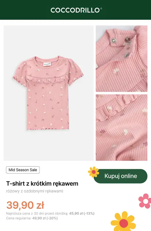 Coccodrillo - gazetka promocyjna Mid Season Sale - dla dziewczynek od czwartku 24.04 do niedzieli 04.05 - strona 11