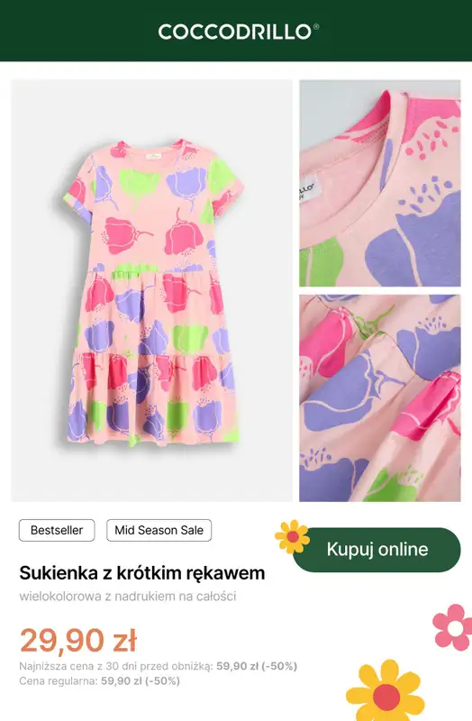 Coccodrillo - gazetka promocyjna Mid Season Sale - dla dziewczynek od czwartku 24.04 do niedzieli 04.05 - strona 4