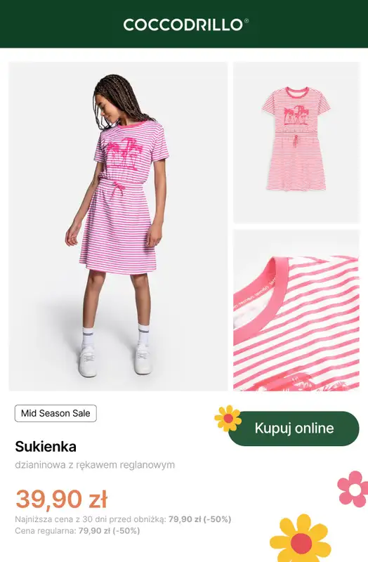 Coccodrillo - gazetka promocyjna Mid Season Sale - dla dziewczynek od czwartku 24.04 do niedzieli 04.05 - strona 9
