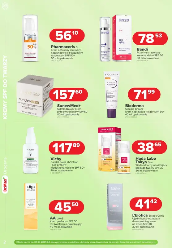 Dr.Max Drogeria - gazetka promocyjna Majówka od czwartku 24.04 do środy 30.04 - strona 2