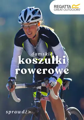 #Majówka - gazetka promocyjna Regatta | Damskie koszulki rowerowe od piątku 25.04 