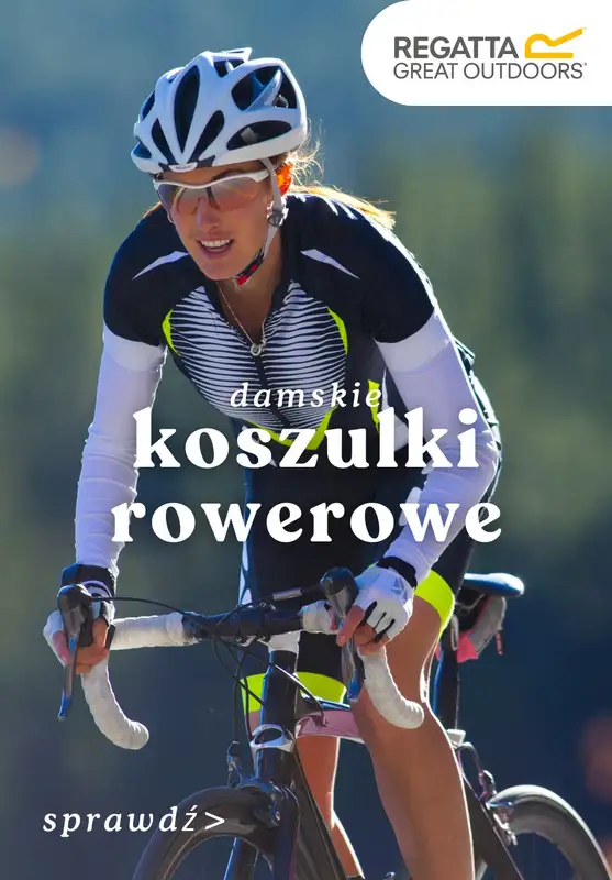 #Majówka - gazetka promocyjna Regatta | Damskie koszulki rowerowe od piątku 25.04 