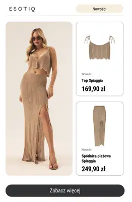 Esotiq - gazetka promocyjna Nowa kolekcja plażowa – odkryj trendy sezonu od piątku 25.04 do niedzieli 04.05 - strona 8 Esotiq - gazetka promocyjna Nowa kolekcja plażowa – odkryj trendy sezonu od piątku 25.04 do niedzieli 04.05 - strona 8