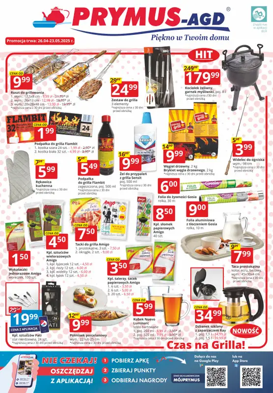 Prymus AGD - gazetka promocyjna Gazetka od soboty 26.04 do piątku 23.05