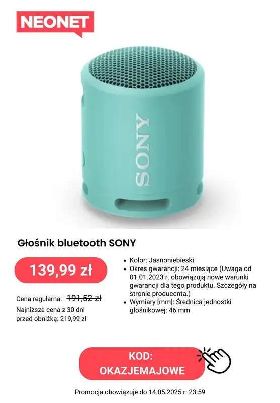 NEONET - gazetka promocyjna Majowe okazje cenowe od piątku 25.04 do środy 14.05 - strona 5