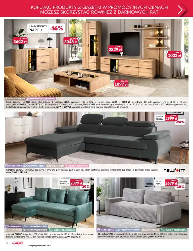 Salony Agata - gazetka promocyjna Nowa gazetka Salonu Agata we Wrocławiu! od wtorku 29.04 do soboty 17.05 - strona 6