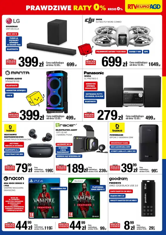 RTV EURO AGD - gazetka promocyjna WIELKIE OTWARCIE! PH MULTIBOX, GŁOGÓW od środy 07.05 do soboty 10.05 - strona 3