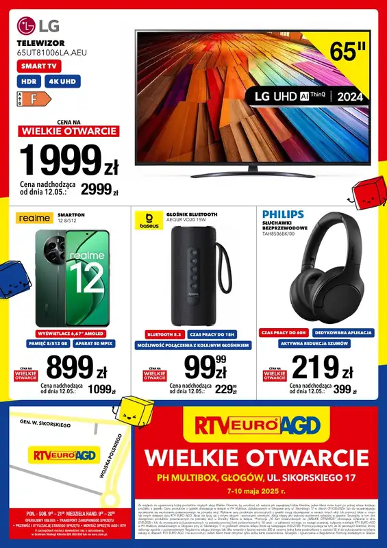 RTV EURO AGD - gazetka promocyjna WIELKIE OTWARCIE! PH MULTIBOX, GŁOGÓW od środy 07.05 do soboty 10.05 - strona 8