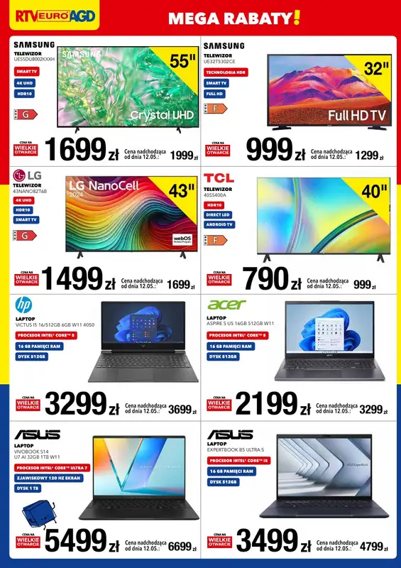 RTV EURO AGD - gazetka promocyjna WIELKIE OTWARCIE! PH MULTIBOX, GŁOGÓW od środy 07.05 do soboty 10.05 - strona 2
