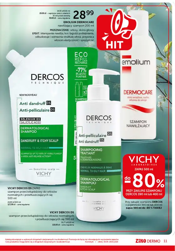 Ziko Dermo - gazetka promocyjna Gazetka od środy 30.04 do środy 14.05 - strona 11