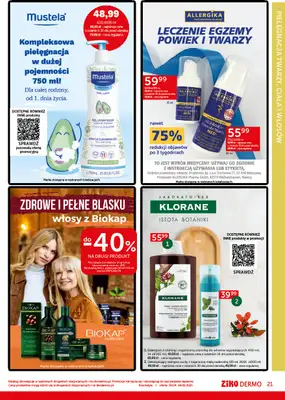 Ziko Dermo - gazetka promocyjna Gazetka od środy 30.04 do środy 14.05 - strona 21 Ziko Dermo - gazetka promocyjna Gazetka od środy 30.04 do środy 14.05 - strona 21
