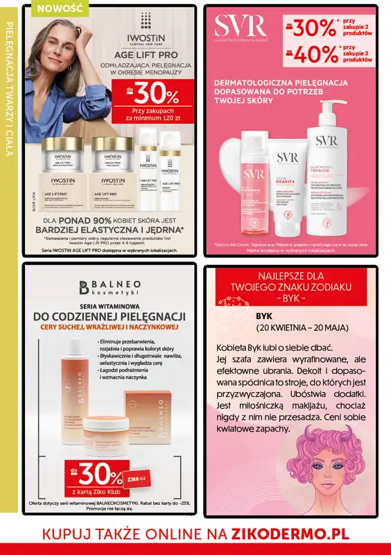Ziko Dermo - gazetka promocyjna Gazetka od środy 30.04 do środy 14.05 - strona 12