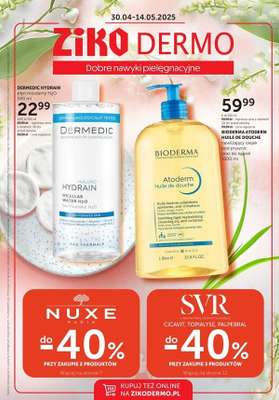 Ziko Dermo - gazetka promocyjna Gazetka od środy 30.04 do środy 14.05