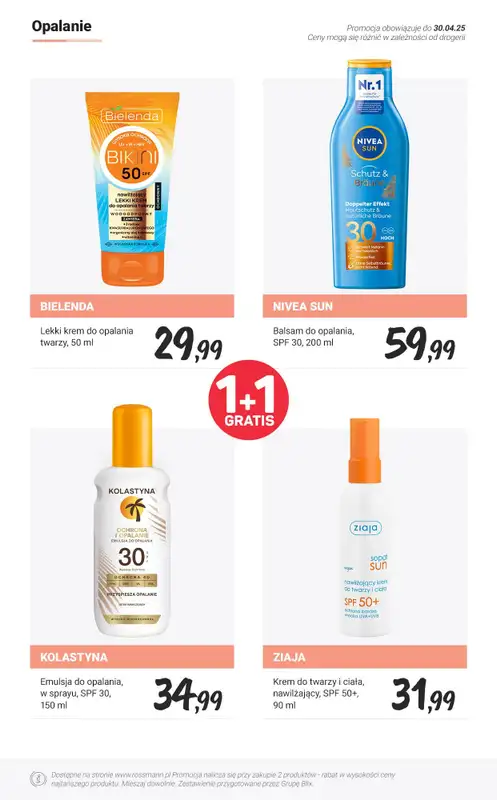 #Majówka - gazetka promocyjna Rossmann | 1+1 GRATIS kosmetyki z filtrami UV! od wtorku 29.04 do środy 30.04 - strona 6