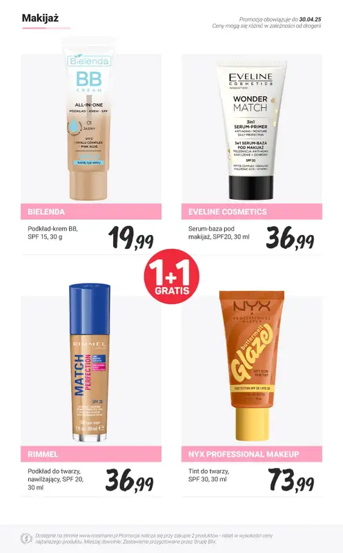 #Majówka - gazetka promocyjna Rossmann | 1+1 GRATIS kosmetyki z filtrami UV! od wtorku 29.04 do środy 30.04 - strona 11