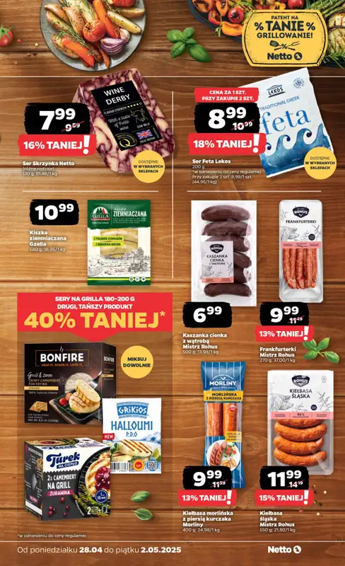 #Majówka - gazetka promocyjna Netto | Promocje na majówkę w Netto! od wtorku 29.04 do piątku 02.05 - strona 4
