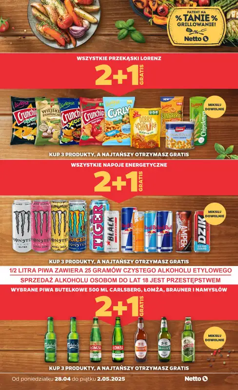 #Majówka - gazetka promocyjna Netto | Promocje na majówkę w Netto! od wtorku 29.04 do piątku 02.05 - strona 2
