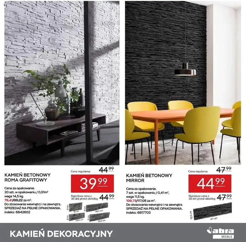 Abra Meble - gazetka promocyjna Rabaty na panele, lamele i kamienie od wtorku 29.04 do czwartku 15.05 - strona 17