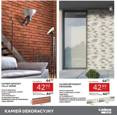Abra Meble - gazetka promocyjna Rabaty na panele, lamele i kamienie od wtorku 29.04 do czwartku 15.05 - strona 15