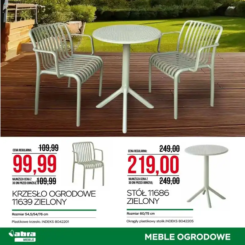 Abra Meble - gazetka promocyjna Ogrodowe promocje od wtorku 29.04 do wtorku 20.05 - strona 10