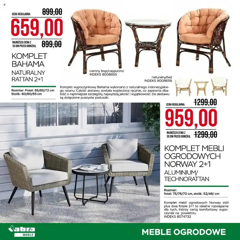 Abra Meble - gazetka promocyjna Ogrodowe promocje od wtorku 29.04 do wtorku 20.05 - strona 12