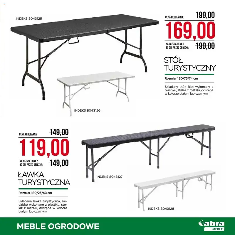 Abra Meble - gazetka promocyjna Ogrodowe promocje od wtorku 29.04 do wtorku 20.05 - strona 17